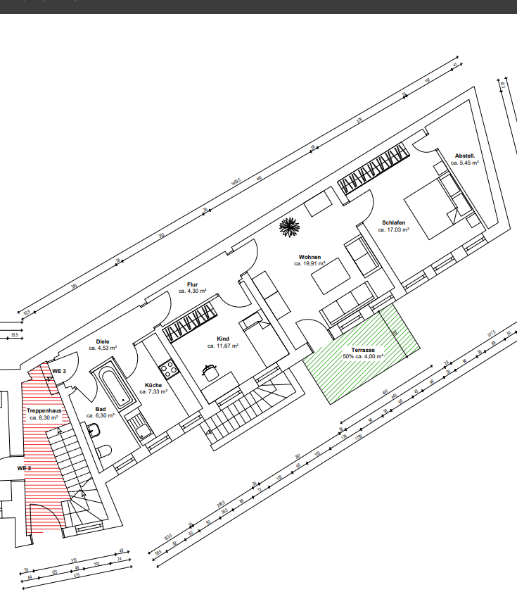 2-Zimmer-Wohnung mit Balkon in Schkeuditz – EG rechts